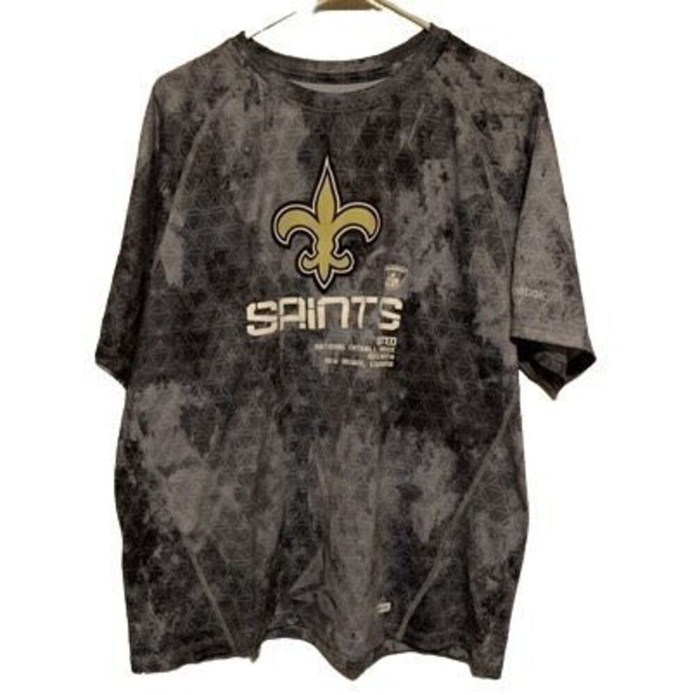 New Orleans Saints Reebok Speed Wick Size Medium T-Shirt